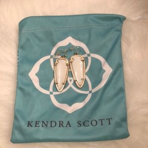 White Skylar Kendra Scott Earrings.